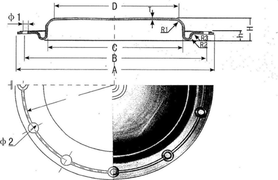 5 - 1500 mm olejoodporny zawór pneumatyczny Odporność na starzenie się membrany