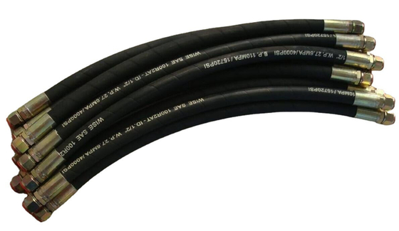 6-25 mm Minimalny promień zgięcia NBR Węzeł hydrauliczny pod wysokim ciśnieniem z kładkami krympującymi lub wielokrotnie używalnymi oraz osłoną NBR