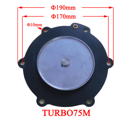HN-TURBO-75M Gumowe uszczelnienia membranowe do odpylacza workowego NR NBR CR FR PTFE EPDM